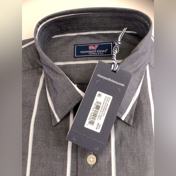 Men’s Vineyard Vines Shirt Long Sleeves Poplin Stretch NEW In Pack Naut … - Picture 4 of 9